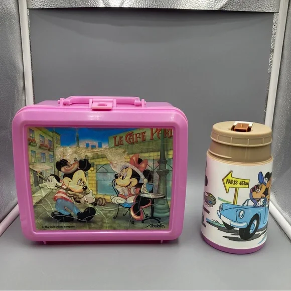 ミニーマウス　ランドボックス　1980年代　Aladdin社製　ビンテージ ミニーマウス ランドボックス 1980年代 Aladdin社製 ビンテージ